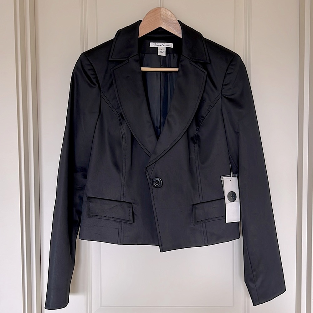 Kenneth Cole New York Black Size 6 Cropped Suit Jacket